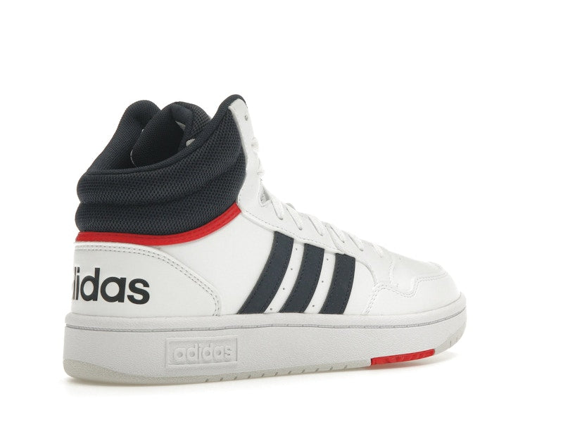 adidas Hoops 3.0 White Navy Red