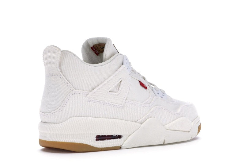 Jordan 4 Retro Levi's White (GS) (Blank Tag)