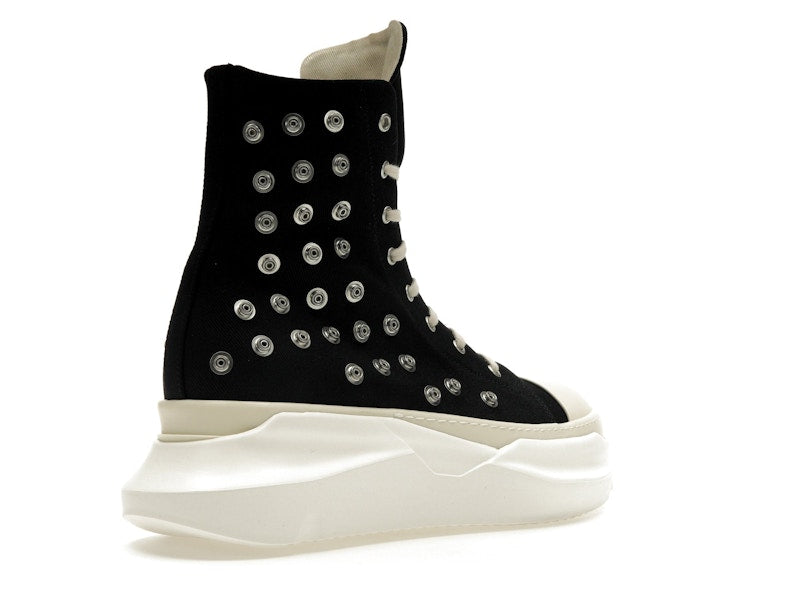 Rick Owens DRKSHDW Abstract Sneaks Studded Eyelets Black Milk