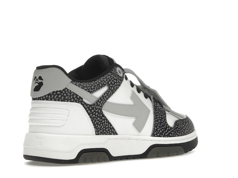 OFF-WHITE Out Of Office OOO Low Tops Black Grey with Dots