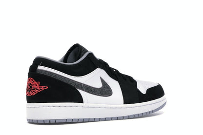 Jordan 1 Low Black White Wolf Grey Infrared 23