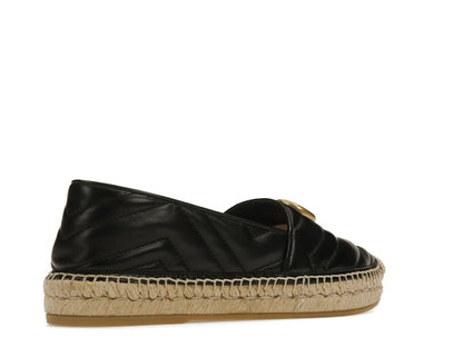 Gucci Double G Espadrille Black Leather