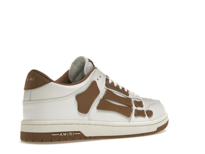 AMIRI Skel Top Low White Brown White
