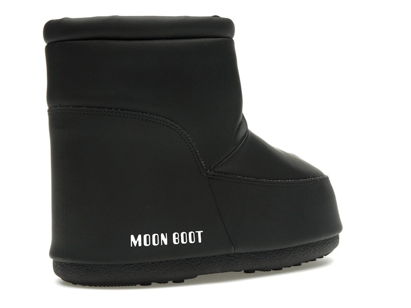 Moon Boot No Lace Rubber Boot Black