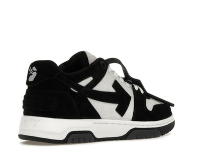 OFF-WHITE Out Of Office OOO Low Tops White Black Suede