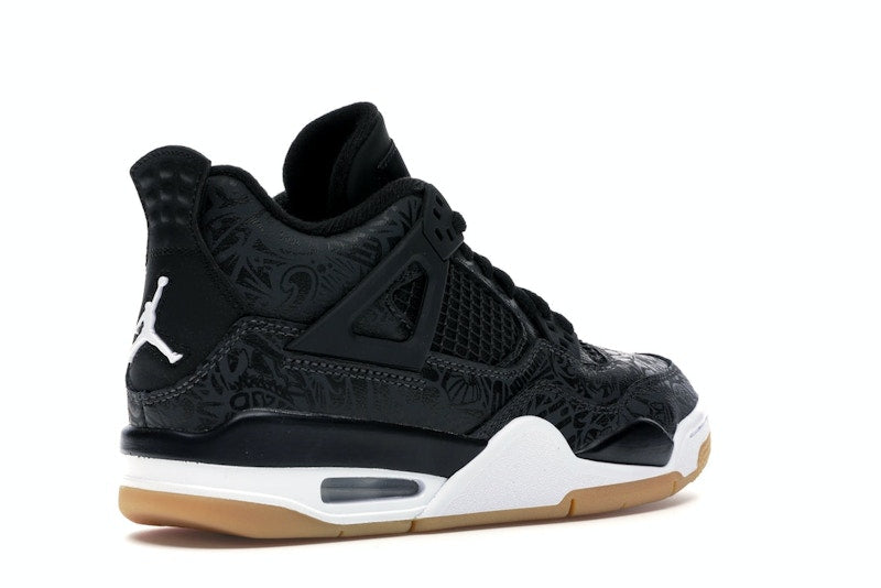 Jordan 4 Retro Laser Black Gum (GS)