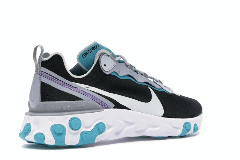 Nike React Element 55 Black Pure Platinum Teal Nebula