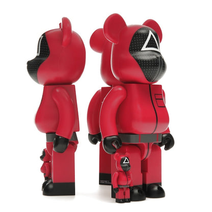 Bearbrick x Squid Game Guard (Circle/Triangle/Square) 100% & 400% Set of 3