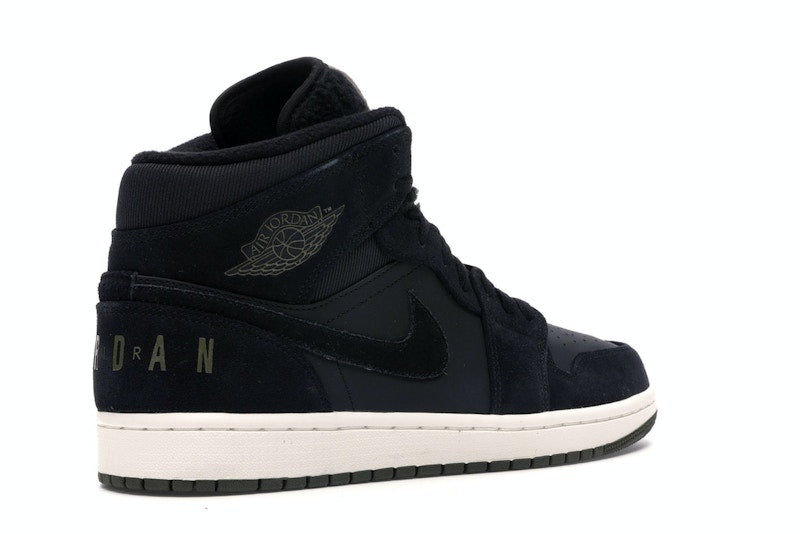 Jordan 1 Mid Black Olive Canvas