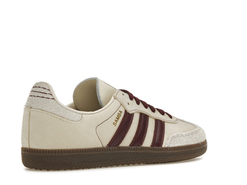 adidas Samba OG Wonder White Maroon (Women's)