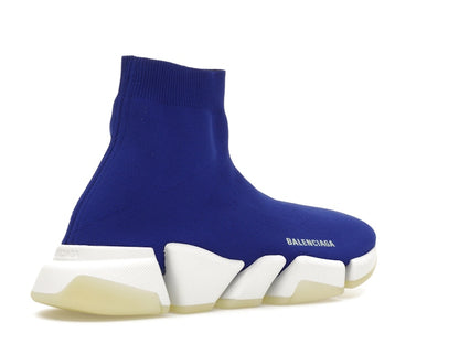 Balenciaga Speed 2.0 Recycled Knit Blue Glow