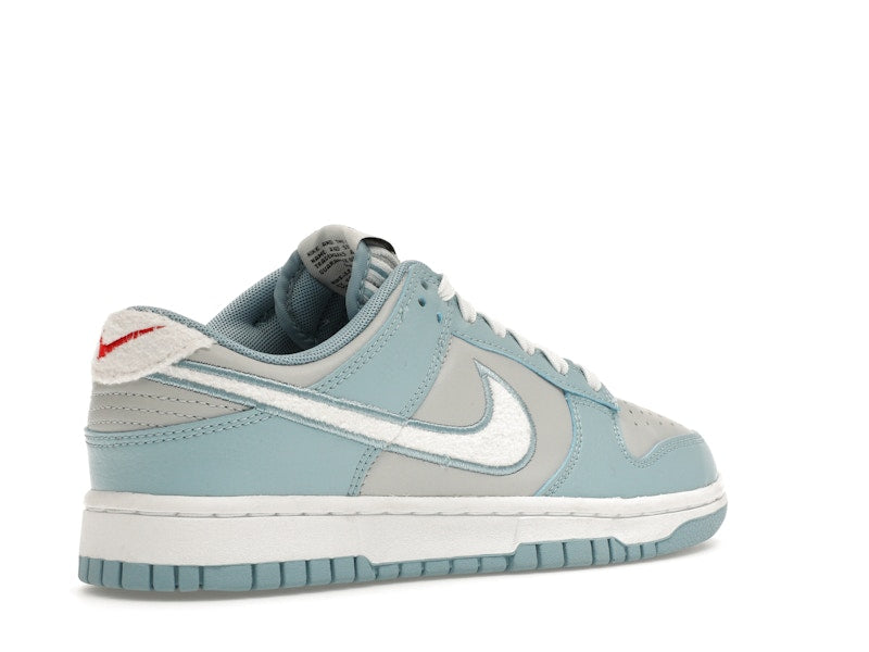 Nike Dunk Low Retro Fleece Swoosh Worn Blue