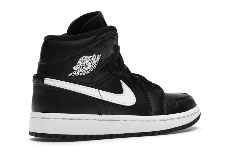 Jordan 1 Mid Black White (Women's)