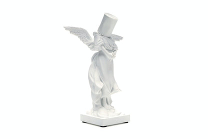 Banksy Bucket On Head Figure White