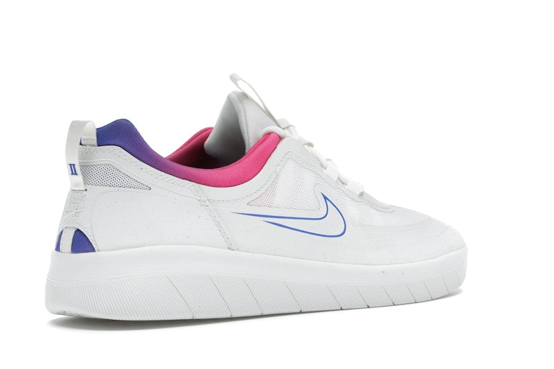 Nike SB Nyjah Free 2 Summit White Pink Blast Racer Blue