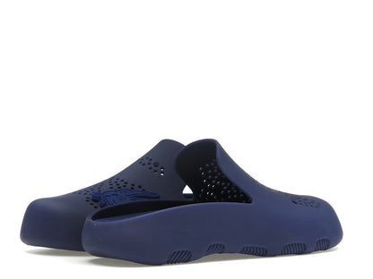 Burberry Stingray Perforated Slides Blue