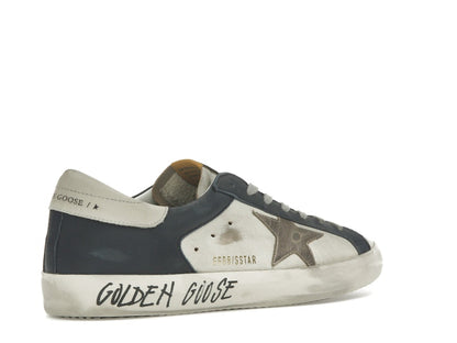 Golden Goose Super Star White Dark Blue Gun Metal