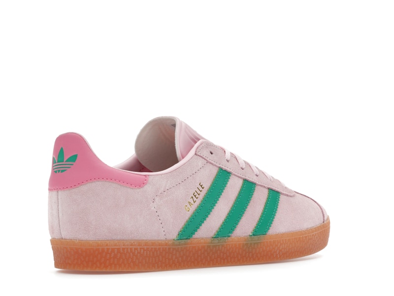 adidas Gazelle Clear Pink Court Green (GS)