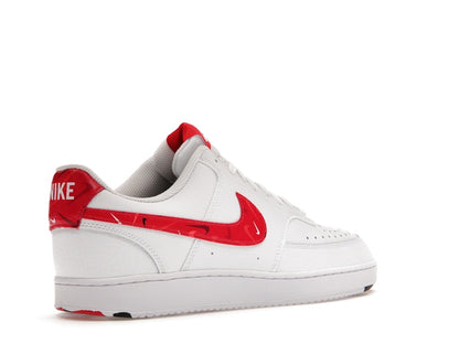 Nike Court Vision Low Swoosh Print Red