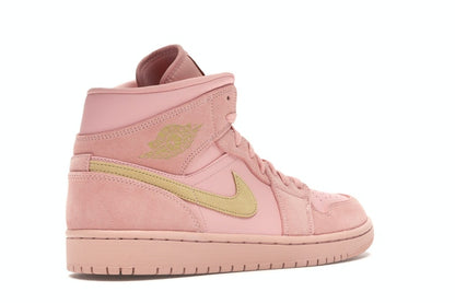Jordan 1 Mid Coral Gold