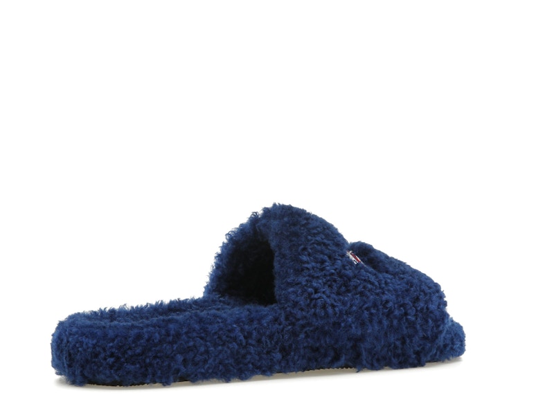 Balenciaga Furry Slide Blue