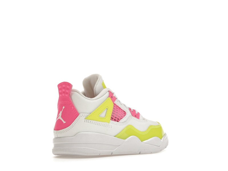 Jordan 4 Retro White Lemon Pink (PS)
