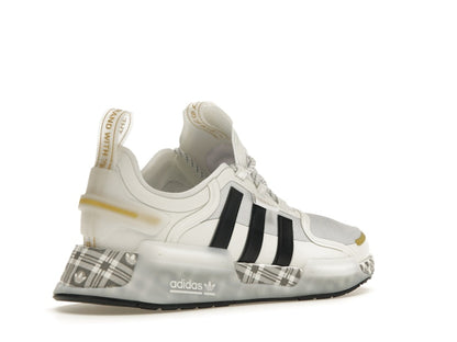 adidas NMD R1 V3 White Black Gold Tartan Trefoil