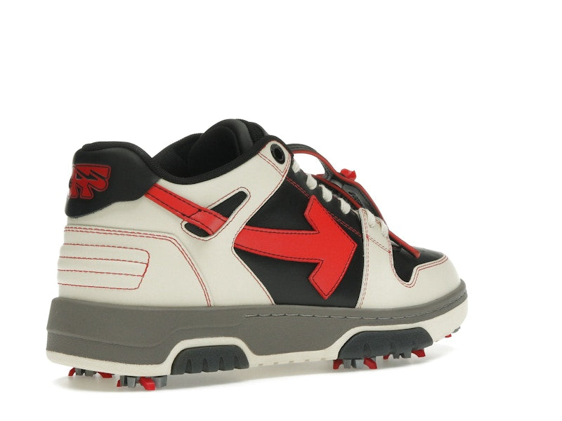 OFF-WHITE Out Of Office OOO Low Tops Golf Paris Hilinski Red Black