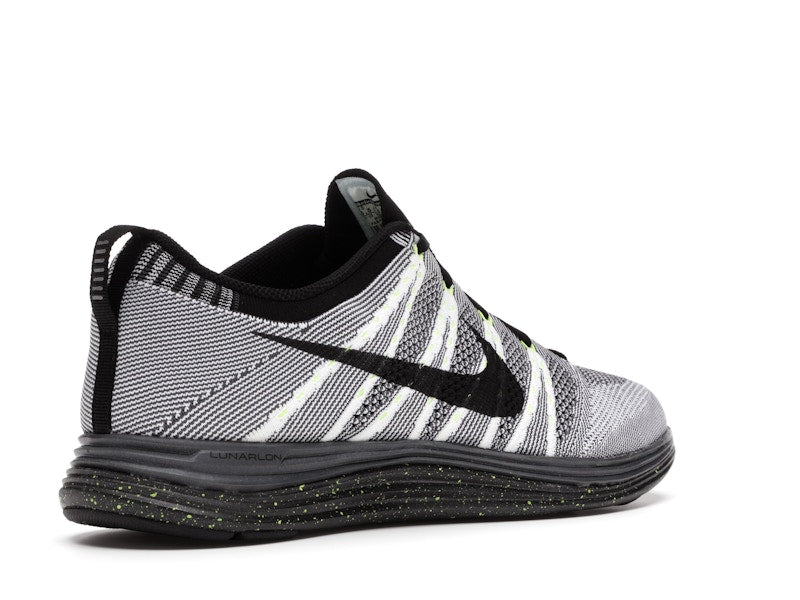 Nike Flyknit Lunar1+ White Black Volt