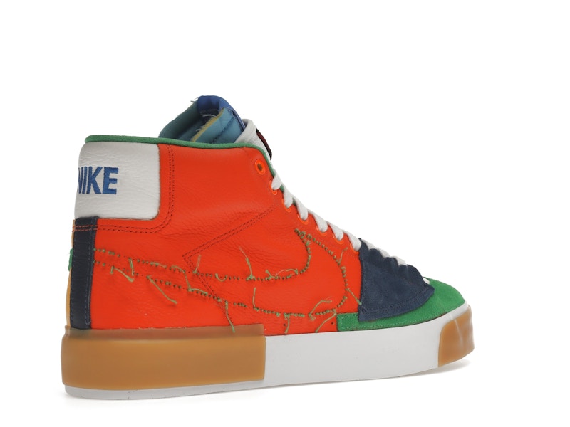 Nike SB Zoom Blazer Mid Edge Safety Orange University Gold
