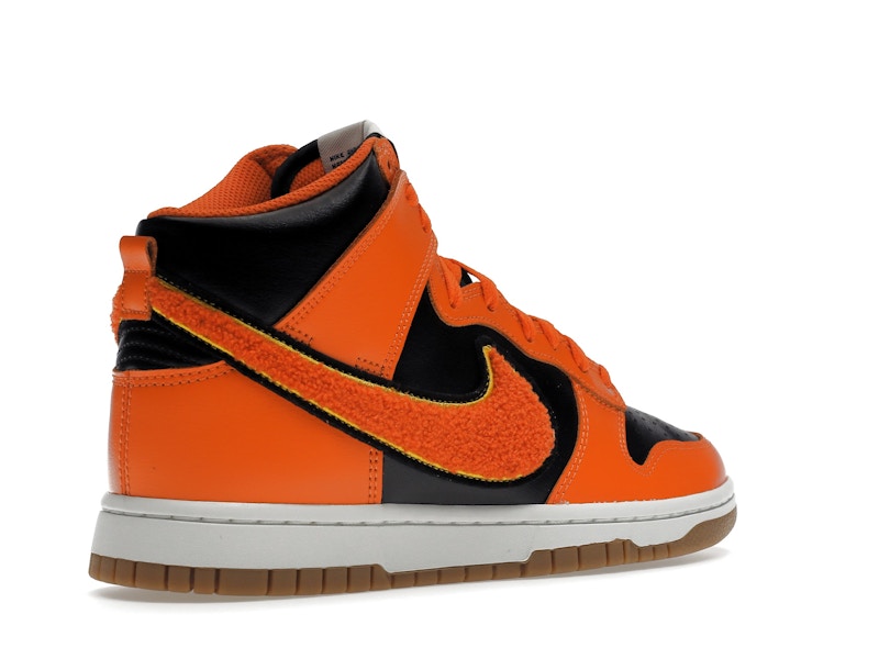 Nike Dunk High Retro Chenille Swoosh Safety Orange