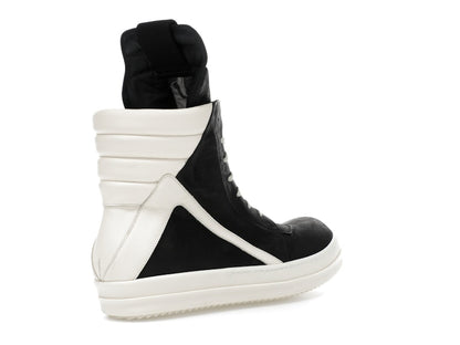Rick Owens Geobasket High Black Milk