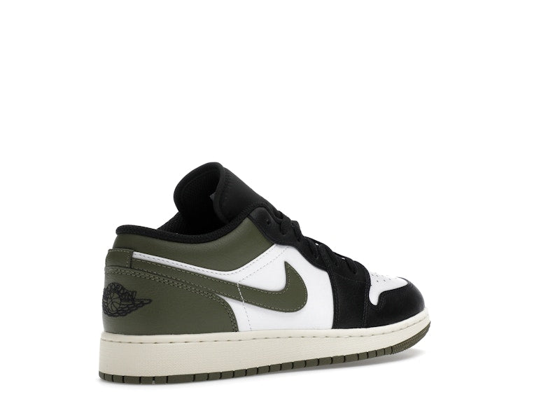 Jordan 1 Low Black Toe Medium Olive (GS)