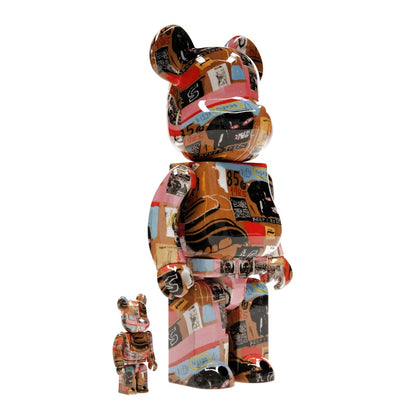 Bearbrick Andy Warhol x JEAN-MICHEL BASQUIAT #2 100% & 400% Set