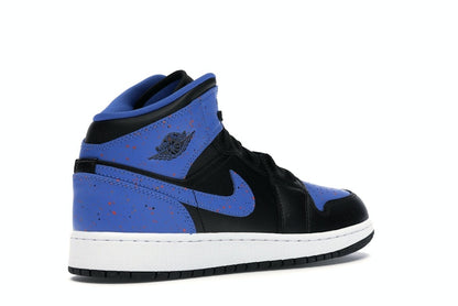 Jordan 1 Mid Royal Paint Splatter (GS)