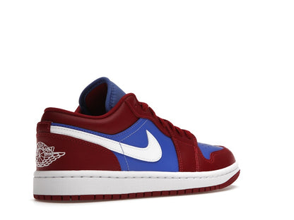 Jordan 1 Low Pomegranate Medium Blue (Women's)