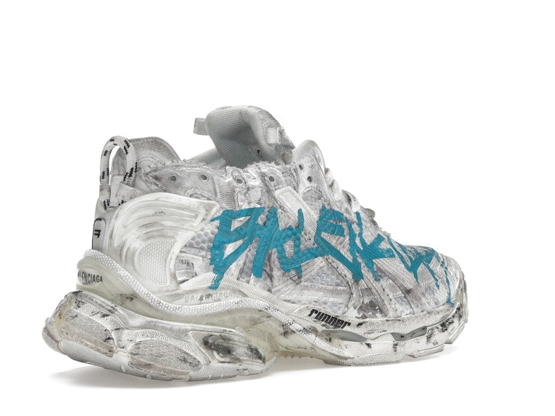 Balenciaga Runner Graffiti White Blue