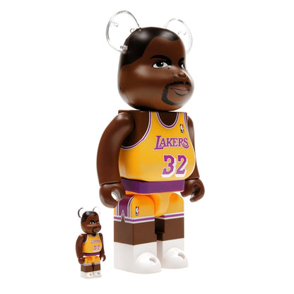 Bearbrick NBA Magic Johnson (Los Angeles Lakers) 100% & 400% Set