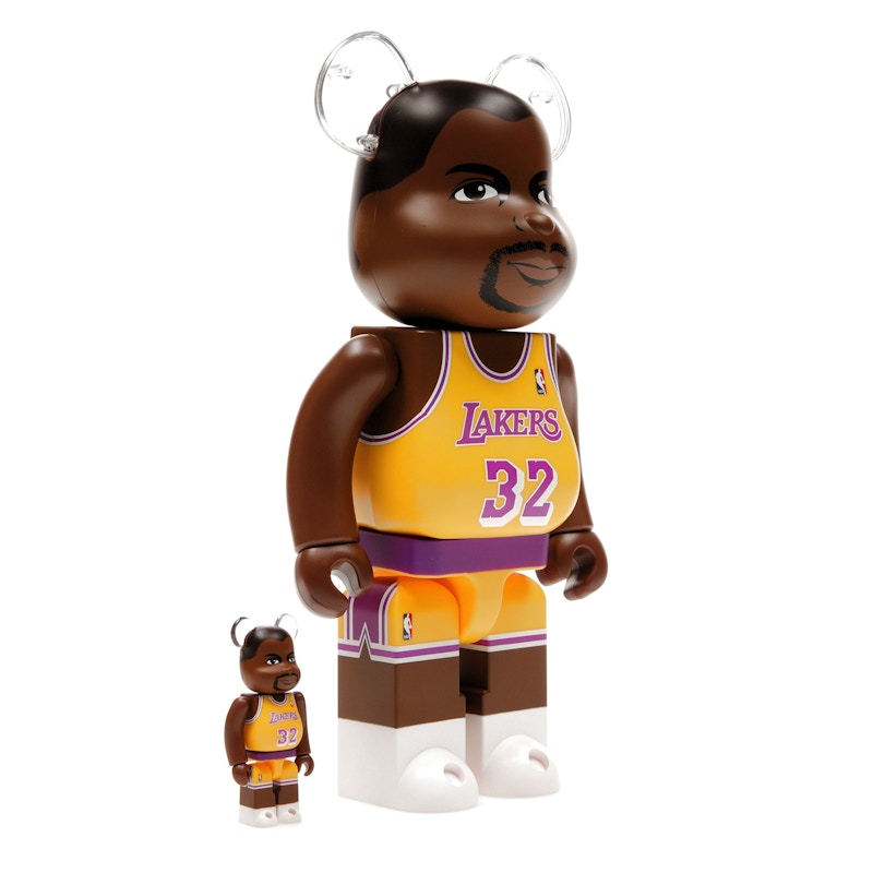 Bearbrick NBA Magic Johnson (Los Angeles Lakers) 100% & 400% Set