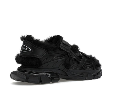 Balenciaga Track Sandal Fake Fur Black (Women's)