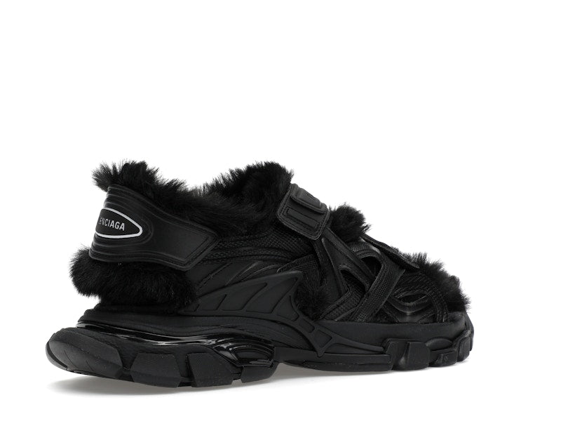 Balenciaga Track Sandal Fake Fur Black (Women's)