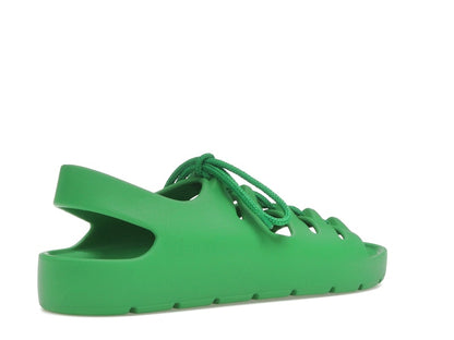 Bottega Veneta Jelly Lace Up Sandal Green