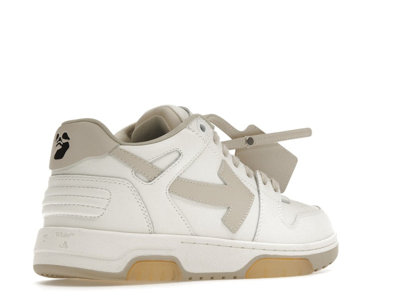 OFF-WHITE Out Of Office OOO Low Tops White Beige