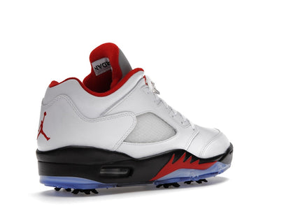 Jordan 5 Retro Low Golf Fire Red (Silver Tongue)