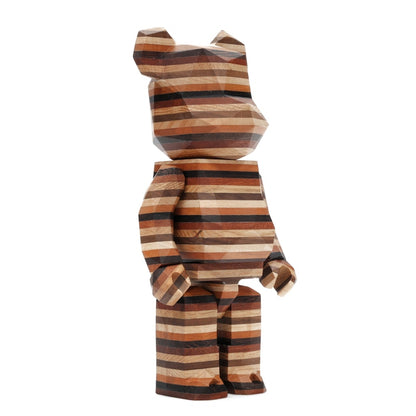 Bearbrick Karimoku Fragment Polygon-Horizon 400% Wood