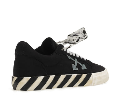 OFF-WHITE Vulc Low Black Light Blue Arrow