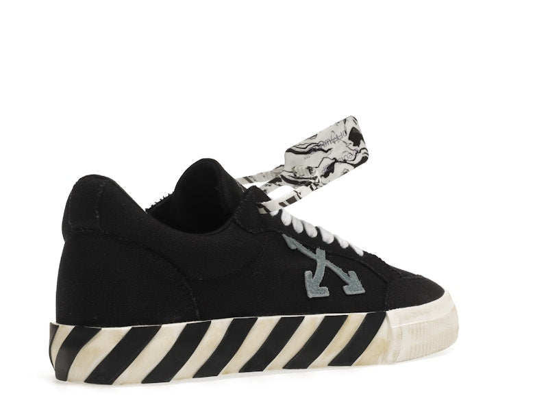OFF-WHITE Vulc Low Black Light Blue Arrow