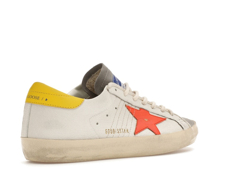 Golden Goose Super-Star White Orange Yellow
