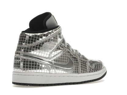 Jordan 1 Mid SE Disco Metallic Silver (Women's)