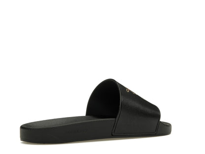 Burberry Check EKD Motif Slide Black
